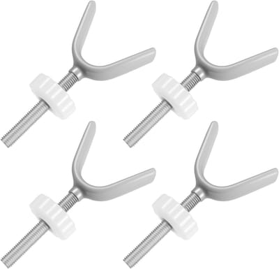 Set van 4 Drukschroeven voor Kinderbeveiliging, M10 Y-Spindel, Trapbeveiliging en Deurgitter Kit, Veiligheidsoplossingen voor Trappen en Deuren