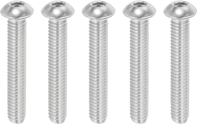 5/16-18x2-1/2" Hexagon Socket Head Schroeven - 5 Stuks RVS 304 - 18-8 Allen Hex Aandrijving Volledig Gewikkeld Fijn Draad UNC