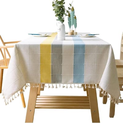 Tafelkleed met strepen - Decoratieve doek - Tafel decoreren - Eenvoudig en praktisch - 140x300cm - A