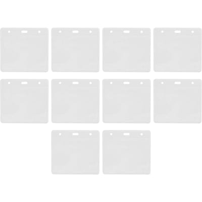 10PCS Protège-Carte Imperméable Porte-Carte de Carnet de Vaccination Manchon en PVC Transparent white