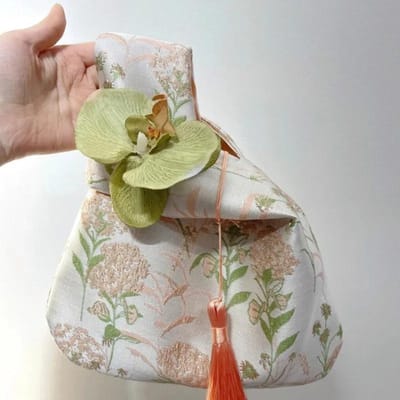 Bloem Hanger Lunchtas Make-up Tas Nieuwe Chinese Kwast Knoop Polstas Kleine Item Pouch Cheongsam Accessoires Tassel