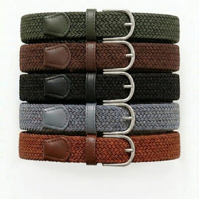 Safekeepers Elastische Broekriem Dames - Stretch Riem Zonder Gesp - 5 Pak