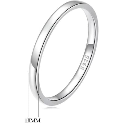 BAMOER Haute Qualité   Bague de Mariage en Cuivre Anneau Classique Rond pour Doigt Bague de Mariage Fiançailles Bijoux Cadeau SCR343 8