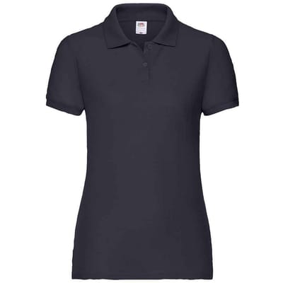 Fruit of the Loom Dames/dames Dame Fit Piqué Polo Shirt (Zwart)