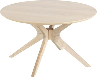 Ronde salontafel - MDF tafel - Woonkamer meubel - Moderne stijl - 80x45cm - Beige