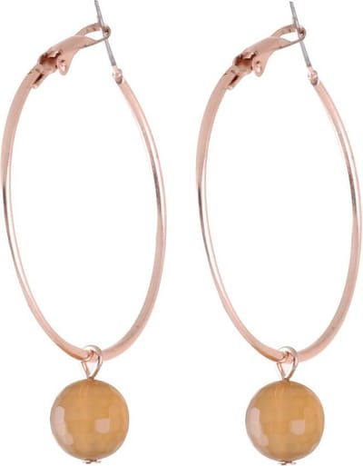 Behave - Oorbellen - Oorringen met natuursteen - boho stijlrsteen - 5.5 cm