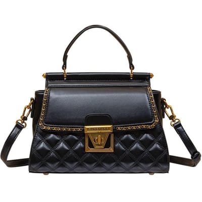 Leren Diamant Handtas voor Dames in Herfst en Winter Licht Luxe High-end Mode Enkele Schouder Crossbody Tas