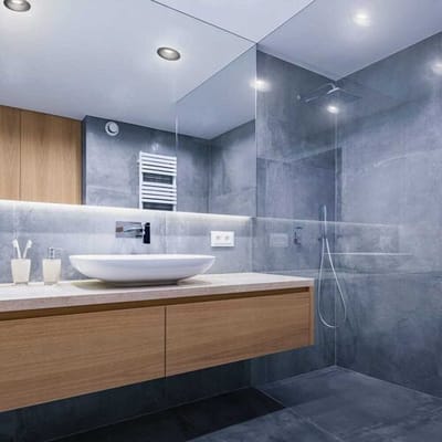 Set van 3 HOFTRONIC Mari - LED inbouwspot verdiept Zwart - 6000K Daglicht wit - Verwisselbare GU10 5 Watt 400 Lumen - Dimbaar - IP65 waterdicht - Voor binnen en buiten - Zaagmaat:67-75mm - Inbouwdiepte: 111mm - Voor binnen - badkamer en buiten