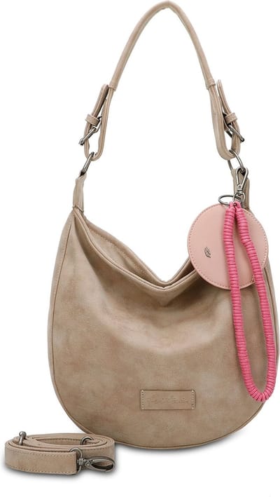 Fritzi aus Preußen Schoudertas Fritzi Hobo Vintage Shoulder Bag Taupy Taupe