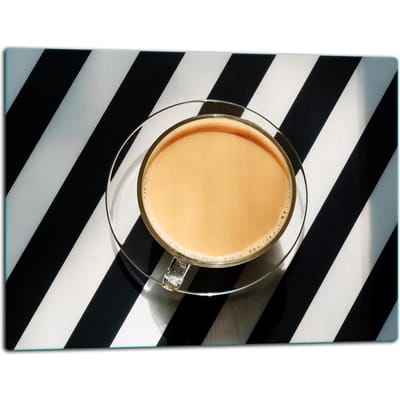 TMK ArtDeko Serie - Glas Snijplank - 52x40 cm - Inductie - Kleur Koffie