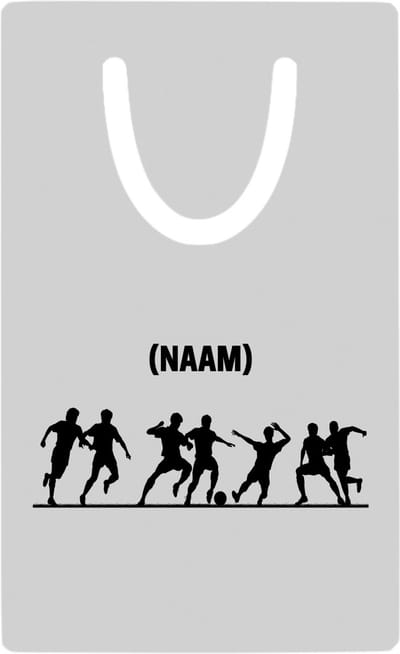 Hacebo® - Voetbal met eigen naam metalen boekenlegger - Voetbal - Voetballer - Sport Bladwijzer boekenleggers - 7.6 cm x 5cm