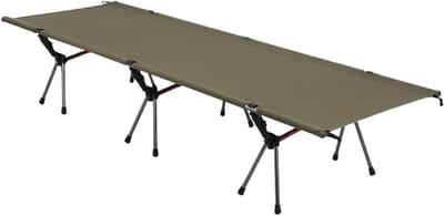Campingbed Opklapbed - Buitenbed Kampeerbed - Comfortabel Slapen - Lichtgewicht Compact - 190x68x38 cm - Groen