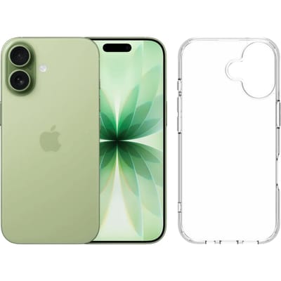 Apple iPhone 17 256GB Groen + BlueBuilt Protective Back Cover Transparant
