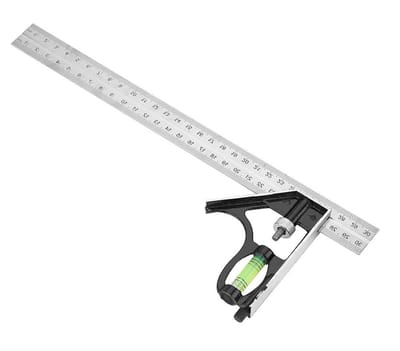 Professionele verstelbare hoekmeter van roestvrij staal en zinklegering, 300 mm, nauwkeurige metingen voor ingenieurs en bouwprojecten