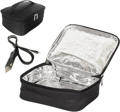 Elektrische Lunchbox - Draagbare Maaltijdwarmer - Warme Maaltijd Onderweg - Constante Temperatuur 85°C - 21x16x8 cm - Meerkleurig