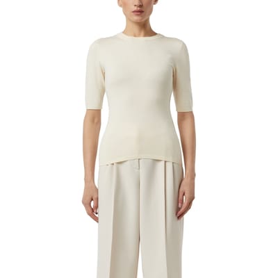 Comma Pullovers Offwhite Maat: 42 | Longsleeves Outlet | Dames | Wit