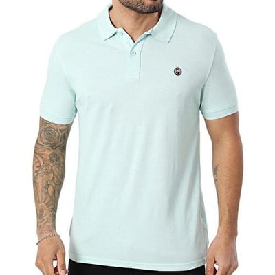 Petrol Industries Polo Shirt Heren - Effen Design - Ronde Hals met Knoopsluiting Kraag - Korte Mouw - Katoen - Herenkleding - Groen - Maat XXL