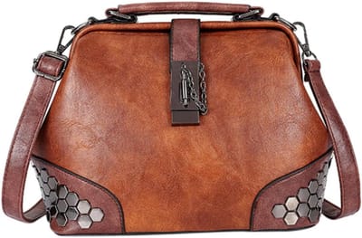 Koerierstas Schoudertas - Dames Tas - Dagelijks Gebruik - All-Match Ontwerp - 25 x 1 x 25 cm - Bruin