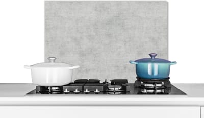 Spatscherm keuken 60x40 cm - Kookplaat achterwand Beton - Grijs - Industrieel - Patroon - Muurbeschermer - Spatwand fornuis - Hoogwaardig aluminium