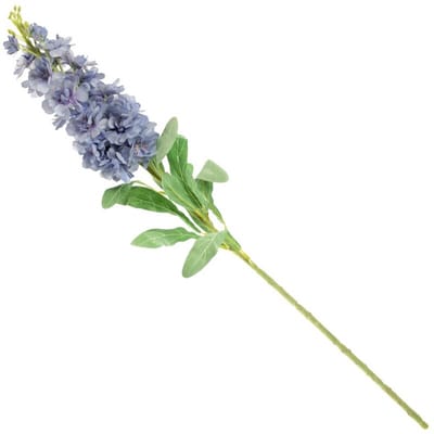 Kunstbloem Zeeuws-knopje blauw