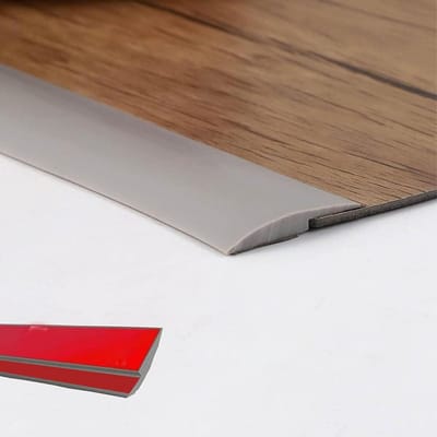 Zelfklevende PVC Drempelstrip voor Vloerovergang 1.2 Meter Grijs