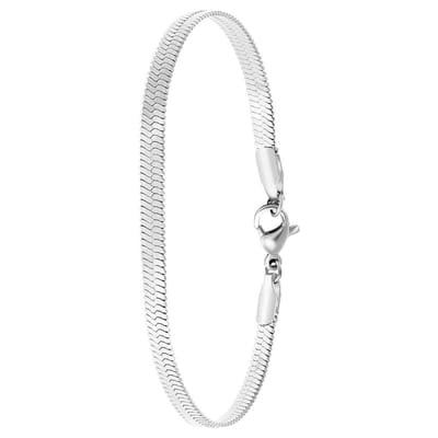 Lucardi Dames Roma armband - Staal - Armband - Cadeau - 20 cm - Zilverkleurig
