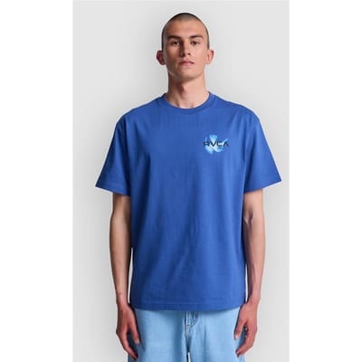 RVCA AF Twin Tulips T-Shirt blauw