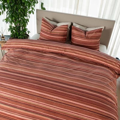 Kayori Ito Dekbedovertrek Katoen - 140x200-220 + 1 sloop - Eenpersoons - Uniek Dessin - Rood