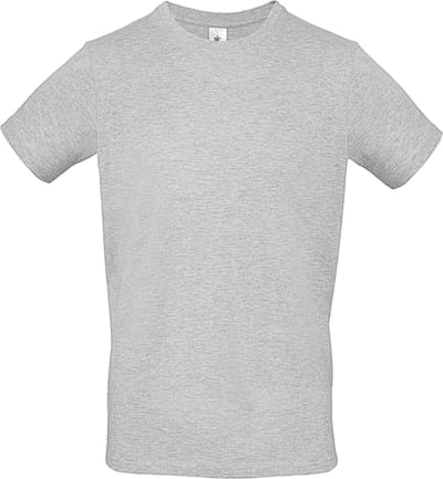 Classic E150 T-shirt B&C Collectie Ash Grey Maat XS