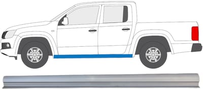 Reparatie dorpel onderste deel voor Volkswagen Amarok 2010-2022 / Links
