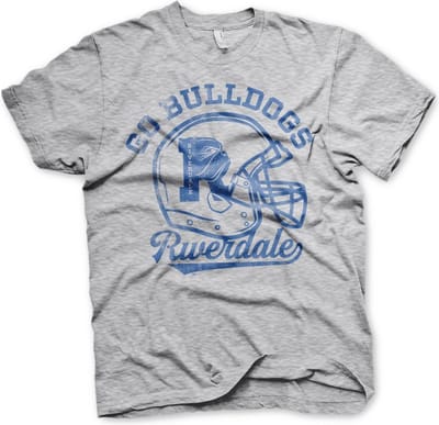 Riverdale Go Bulldogs vintage T-shirt, heather-grijs