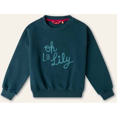 Oilily Hoki Sweater- maat104/4yr Deep Teal