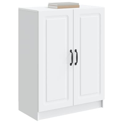 vidaXL - Dressoir - Wit - 66 - x - 34,5 - x - 87 - cm - Bewerkt - hout