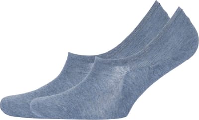 Tommy Hilfiger Invisible Sneakersokken - 2 pack - Jeans Blauw - Maat 43-46