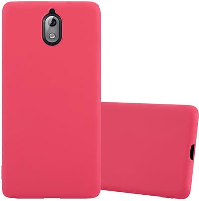 Cadorabo Hoesje geschikt voor Nokia 3.1 in CANDY ROOD - Beschermhoes gemaakt van flexibel TPU silicone Case Cover