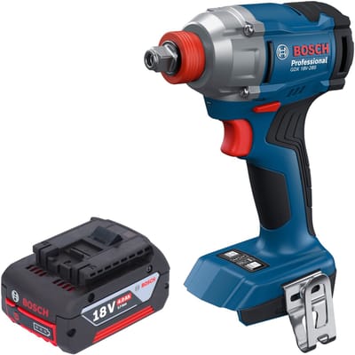 Bosch GDX 18V-285 Professional accu-slagschroevendraaier 18 V 285 Nm 1/4'' borstelloos + 1x accu 4,0 Ah - zonder oplader