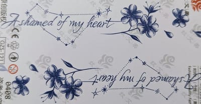 Semi-permanente tatoeage - Bijna original - Makkelijk in gebruik - Kool - Sexy - Waterbestendig - Mooie ontwerpen - Natuurlijk Veganistisch - Niet-toxisch – Duur tot 10 a 15 dagen - Door idereen te gebruiken.- A17