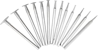 Diamant slijpgereedschap set - 13 stuks met T-vormige kop voor precisie slijpen en graveren