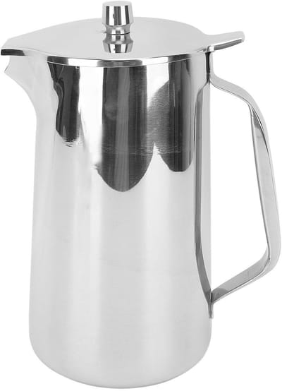 OmGoods - Dailygoody - Waterkan - Roestvrij staal - Ideaal voor Koud Water - Zilver - Met Deksel - Voor Infusie van Fruit - 2 Liter
