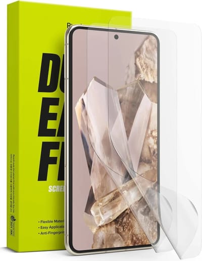 Ringke Screen Protector Geschikt voor Google Pixel 8 Pro - Dual Easy Film - PET Display Folie - Volledig Dekkend - 2-Pack