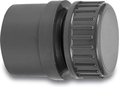 VDL Eindset PVC-U 40/50 mm x 1 1/4" lijmmof/spie 10bar grijs