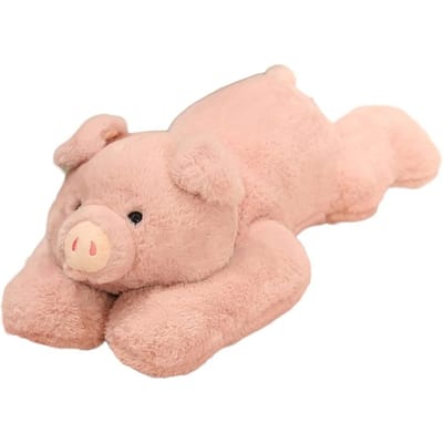 6,2 lbs Verzwaarde Varkensknuffel 75 cm Zacht Grijs Sierkussen Speelgoed voor Jongens Meisjes Comfortabele Knuffel United States