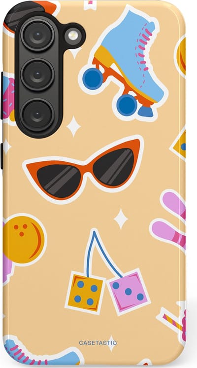 Casetastic Hoesje Geschikt voor Samsung S23 - Stijlvolle Beschermende Duo-layer Case - Milkshake vibes