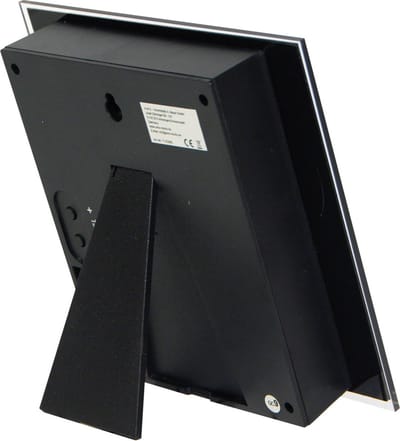 Intertime | Woordklok | Wandklok | Tafelklok | 20x20 | Grijs marmer | Duits
