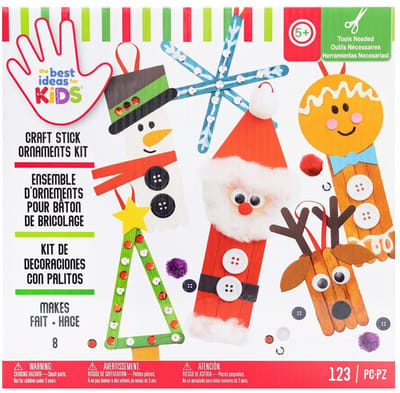 American Crafts - Colorbok Kids Christmas Holiday Ornament Kit - ijsstokjes - 34008965