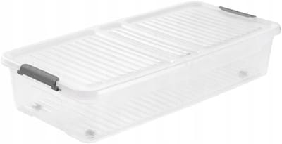 Onderbedbak 'leo', 33 liter, transparant