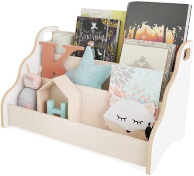 ZMR® Kinderboekenkast - Boekenkast - Kinderboekenrek - Wit - 28cm x 50cm x 31cm