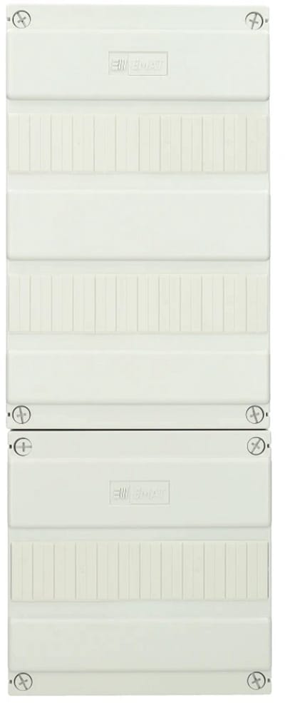 EMAT lege groepenkast 3-rijen 36 modules 220x585mm - wit (85260103)
