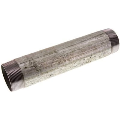 R 2'' Verzinkt Stalen Dubbele Pijpnippel 50 Bar DIN 2982 - 250mm - FL2S-M-EZ-200R-250L