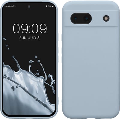 kwmobile telefoonhoesje geschikt voor Google Pixel 8a - Hoesje voor smartphone - Precisie camera uitsnede - In mat lichtblauw